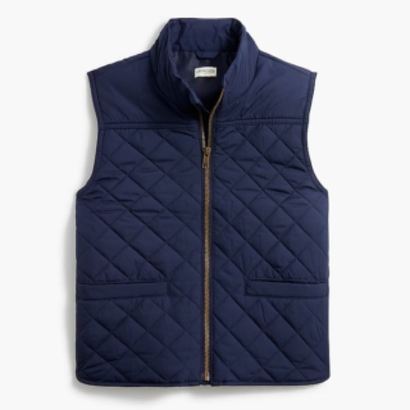Crewcuts boys Quilted Navy Vest - Picture 1 of 4